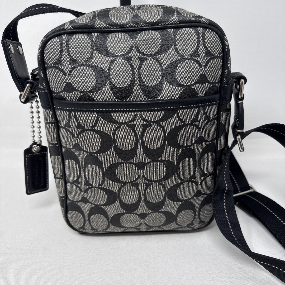 Coach Heritage Stripe Signature Flight Shoulder Bag | eBay