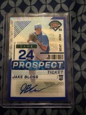 2024 Prospect Edition Prospect Ticket Auto Blue Pulsar #186 Jake Bloss Auto /75