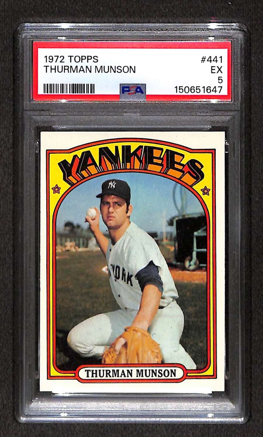 1972 Topps #441 Thurman Munson  PSA 5 EX C105606