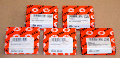 FAG Kugellager 6006-2RSR Rillenkugellager 5STÜCK Neu/unbenutzt