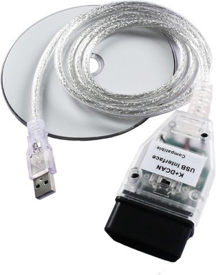 K+DCAN D-CAN KCAN KDCAN Ediabas Cable OBD OBDII and DCAN Switch OBD2 Adapter 