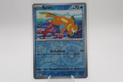 BUIZEL 048/197 OBSIDIAN FLAMES POKEMON (REVERSE HOLO, NM)