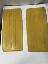 Vintage Rubbermaid Rare Protector Mats No. 1311 8 x 17 in Yellow Groovy Retro