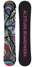 ALTITUDE WOMENS DREAMER ALL-MOUNTAIN HYBRID CAMBER SNOWBOARD 140CM, 145CM, 150CM