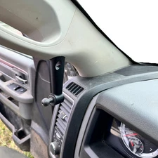 Custom 17mm ball mount for 2010-2018 Ram grab handle cap bolt on