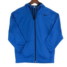 Nike Therma-FIT Mens M Full Zip Hoodie Blue Performance Jacket