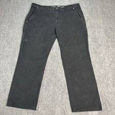 Eddie Bauer Men's Outdoor Pants 38x32 Hiking Utility Trail Performance Black