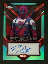 2025 Topps Deadpool Marvel Chrome Welshpool Auto Auqa Refractor /199