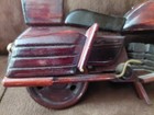 Handmade Wooden Toy Motorcycle Vietnam Harley Davidson Excellent Red — photo 5
