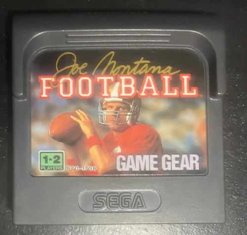 Joe Montana Football - Sega Game Gear - Good Condition