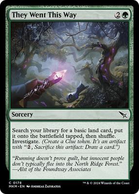 4x They Went This Way 178 Near Mint Murders at Karlov Manor x4 Magic MTG PLAYSET