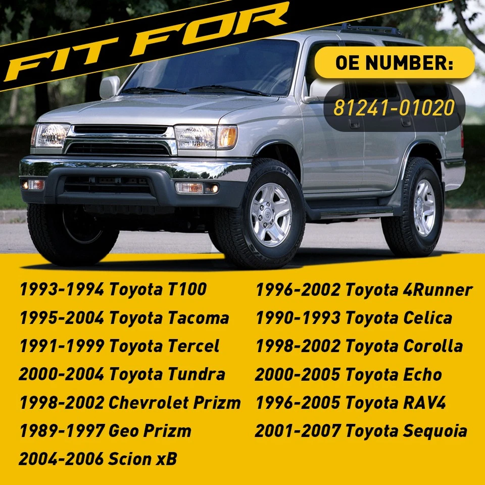 Lente de luz domo interior para Toyota RAV4 4Runner Celica Corolla Tercel Foto 2 de 4