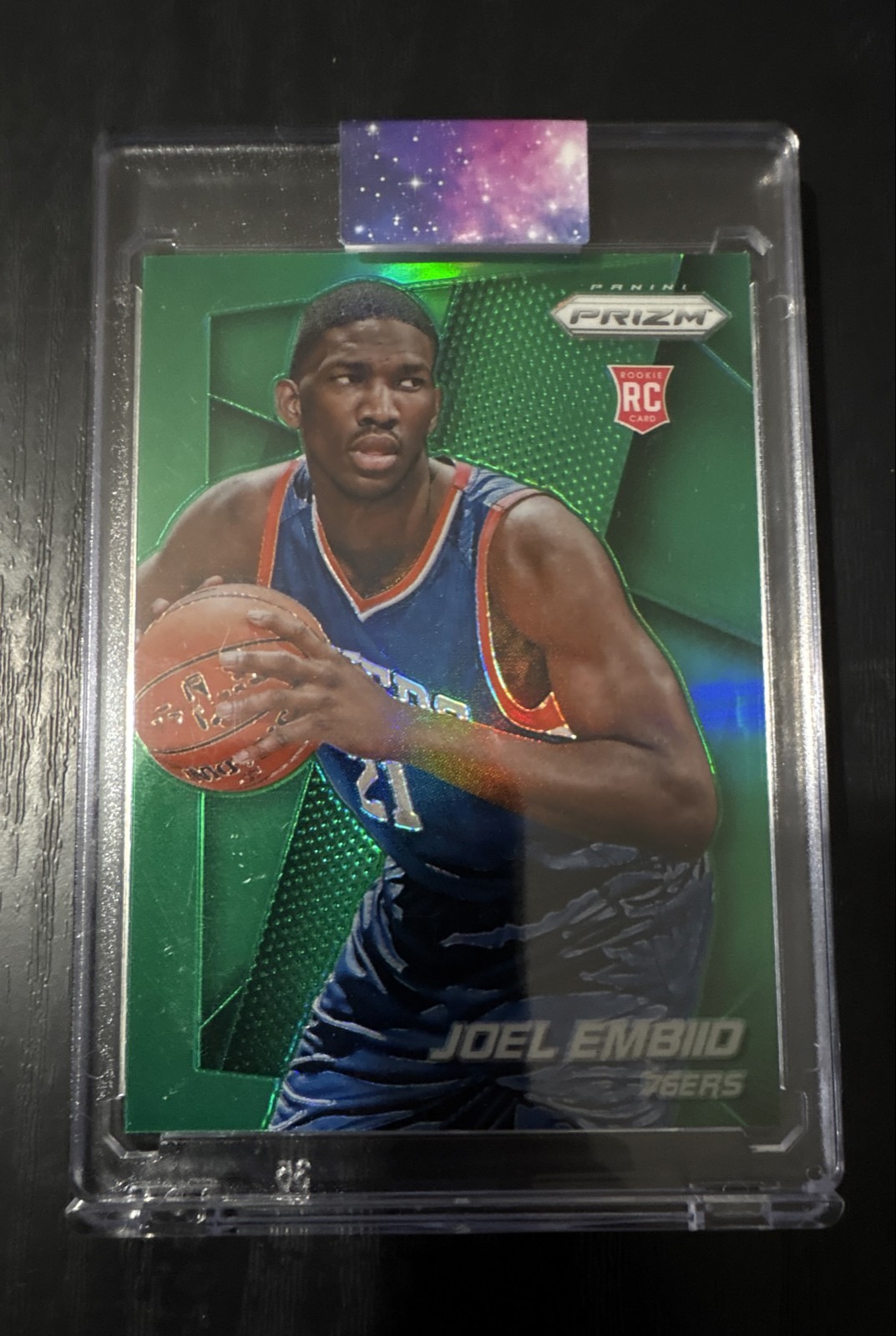 2014-15 Panini Prizm - Joel Embiid #253 Green Prizm (RC)