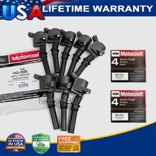 Oem 8x Ignition Coil 8x Iridium Spark Plug For Ford F-150 F-250 4.6 5.4l Dg508