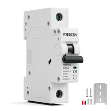 Miniature Circuit Breaker 120/240V 40Amps 1 Pole Circuit Breaker DIN Rail Mount,