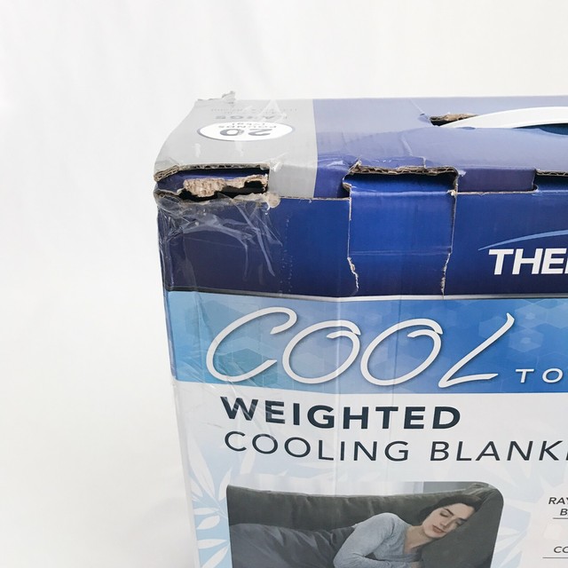 Comforting Therapedic 20 lb. Large Weighted Cooling Blanket in Gray for