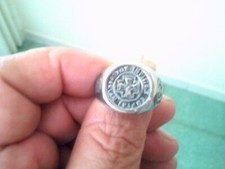 ANELLO  ACCIAIO ANNI 50 60 NON COMUNE