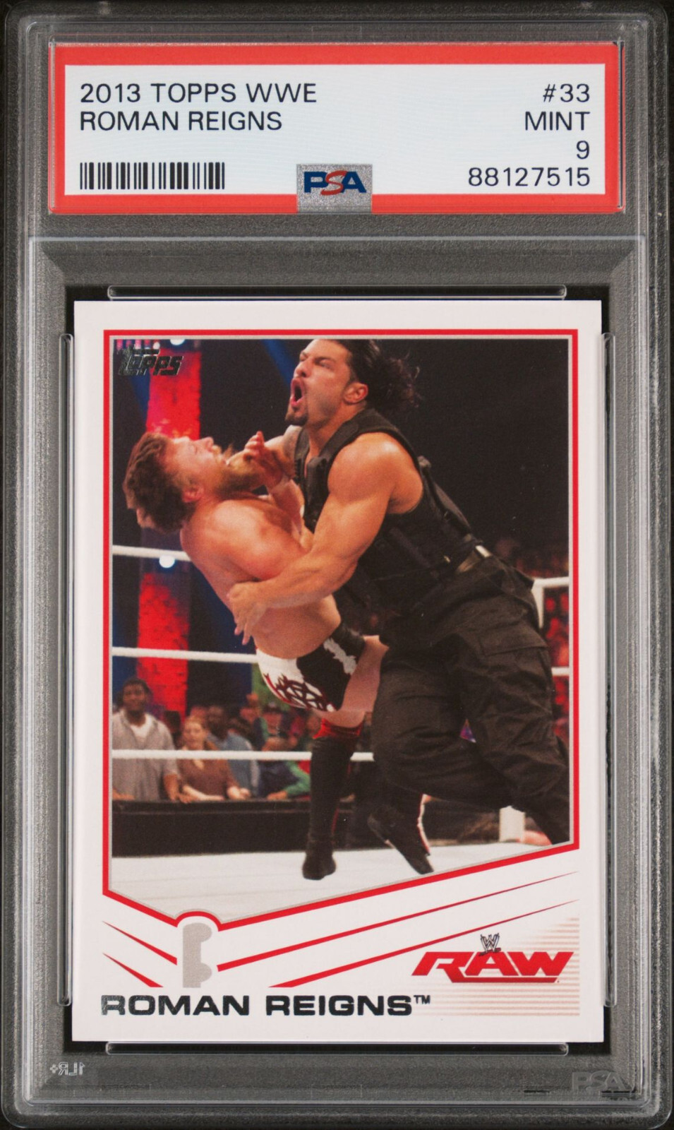 2013 WWE Topps Roman Reigns #33 PSA 9 MINT - Real Rookie RC