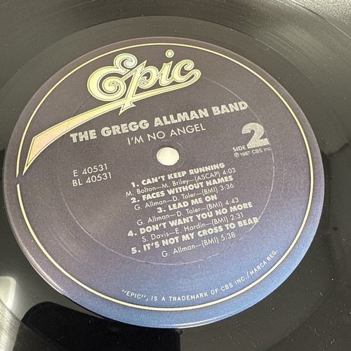 The Gregg Allman Band - I'm No Angel Original Vinyl Record LP E 40531 NM/NM - Picture 6 of 6