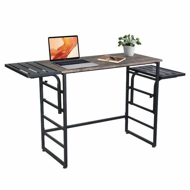 Greenforest Computer Desk With Shelves Industrial Style
