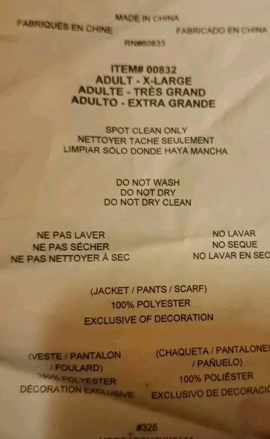 Supa Mac Daddy Pimp Leopard Black Robe/Jacket Pants Halloween Adult Costume XL - Image 4 of 4