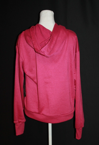 Women's BEBE Sport Magenta Pink Full Zip Hoodie Sweatshirt Size Small S NWT - Picture 2 of 2