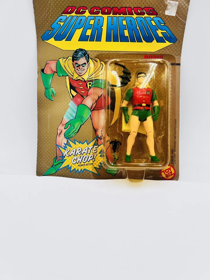 Figura de acción rara DC Superhéroes Batman Robin Karate Chop 5” pulgadas sellada nueva de stock Foto 3 de 4