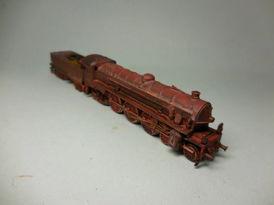 Ausgemusterte italienische Dampflok Gr. 691 - gealtert, Spur N - Bild 3 von 4