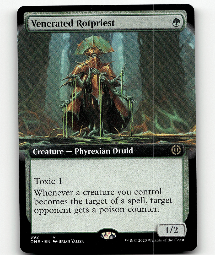 MTG Venerated Rotpriest (Extended Art) 392 Regular Phyrexia: All
