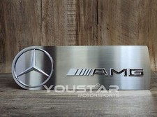 3D Stainless Steel Spare Wheel Cover Badge w/ OEM Mercedes AMG Star W463 G Class