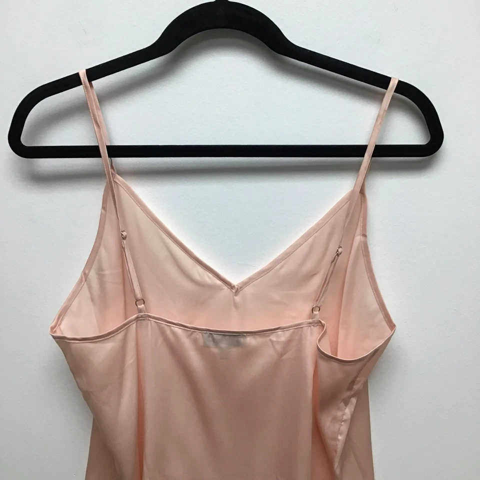 Camisola Ettitude Mujer Rosa Sin Mangas Cuello en V Correa Ajustable Satén Dormir M Foto 4 de 4