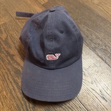 Vineyard Vines Hat Men s Navy Strapback Baseball Cap Pink Whale Logo
