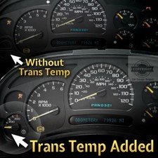 Add Trans Temperature Gauge Service + Gauge Cluster Reconstruction 03 04 05 06 GM Trucks SUVs