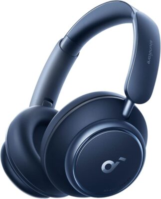 soundcore Space Q45 Bluetooth Kopfhörer ANC Wiedergabe Generalüberholt  Blau
