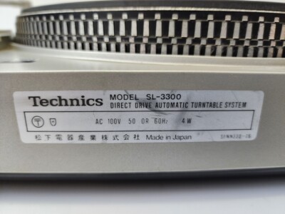 Technics SL-3300 Direct Drive Fully Automatic Turntable | eBay