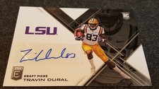 2017 DONRUSS ELITE DRAFT PICKS AUTO RC TRAVIN DURAL RC- *NEW ORLEANS SAINTS *