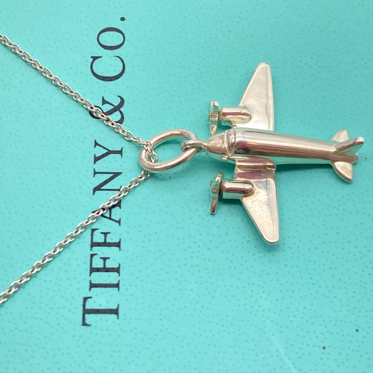 tiffany plane necklace