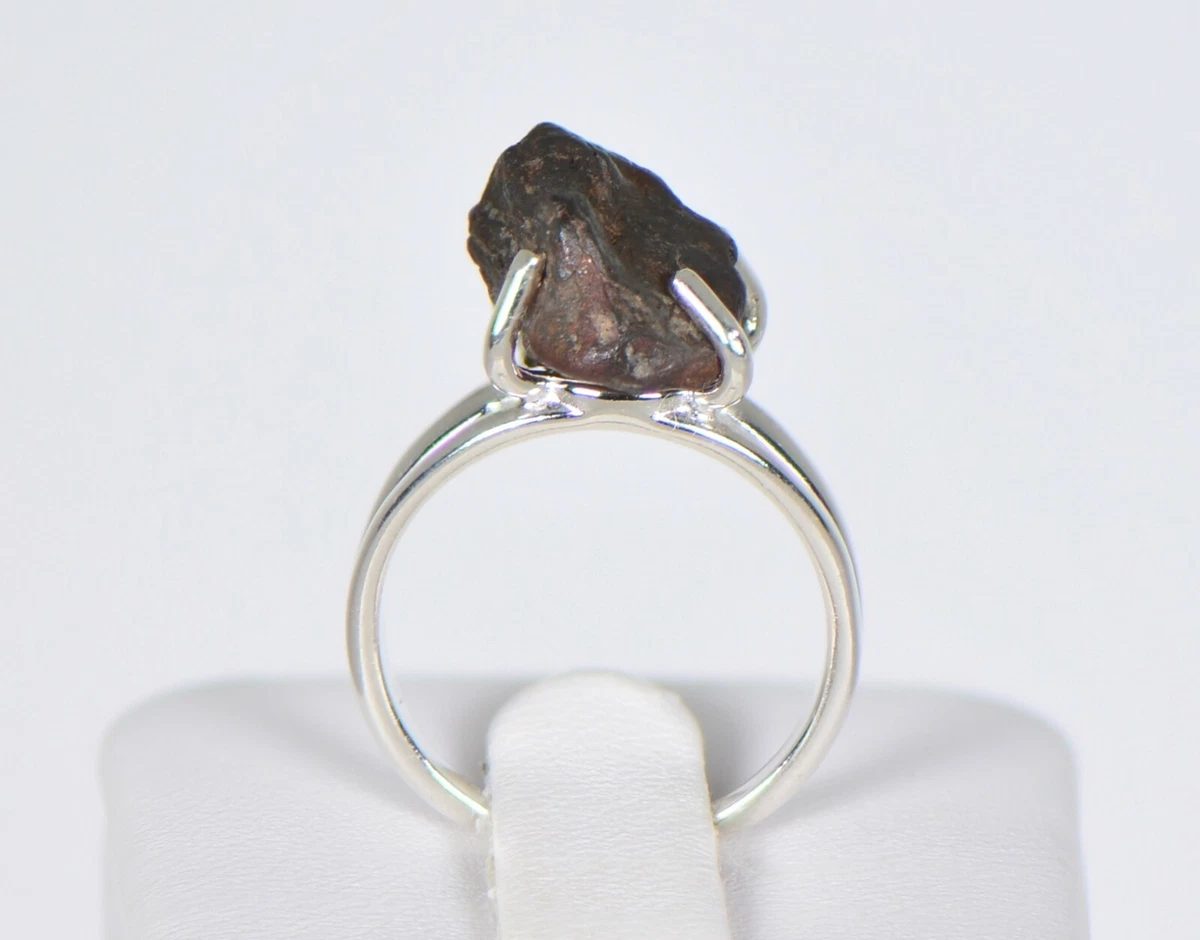 SERICHO Pallasite Meteorite Beautiful Ring Size 5.75 TOP METEORITE Jewelry