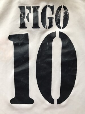 adidas Real Madrid Figo 10 シャツ 2001 Real Madrid Home Shirt Figo #10 (XXL)