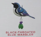Hallmark Black Throated Blue Warbler Beauty of Birds Miniature Ornament 2022 NIB