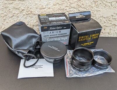 Nikon 5700 Deluxe Super Wide Angle Lens W/ Macro 52mm Tele and Wide Adapter Tube