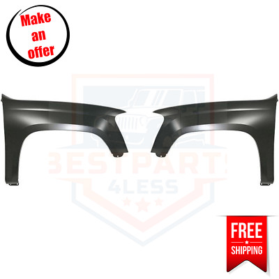 Front Fender GM1241307 GM1240307 Set of 2 for 2006-2012 GMC Canyon SLT, WT