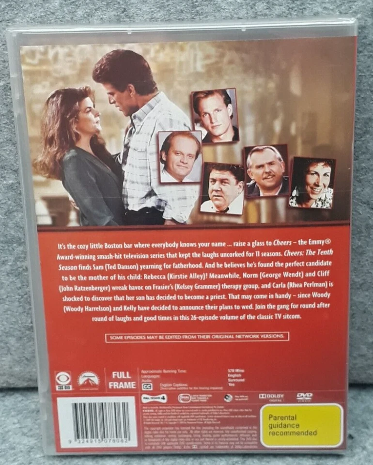 NEW: CHEERS Season 10 Comedy TV Series DVD Region 4 PAL Fast Free Post - Image 2 of 2