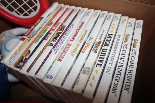 White Nintendo Wii Console System Bundle w/ 15 Games Nunchuck TESTED!! RVL-001 + - Picture 15 of 15