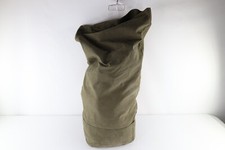 Vintage 50s Korean War Distressed Canvas Top Loader Duffel Bag Green Stamped USA