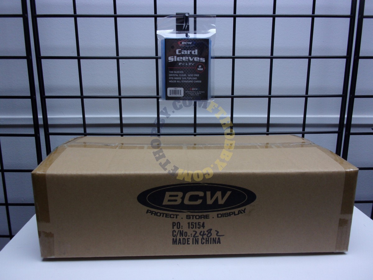 Trading Card Protectors Bulk 1 Sealed Case Of BCW Standard Soft Sleeves 10,000 Clear Card Protectors, Acid-Free & UV Safe Bcw Card Sleeves Trading Card Protectors Bulk 1 Sealed Case Of BCW Standard Soft Sleeves 10,000 Clear Card Protectors, Acid-Free & UV Safe Bcw Card Sleeves