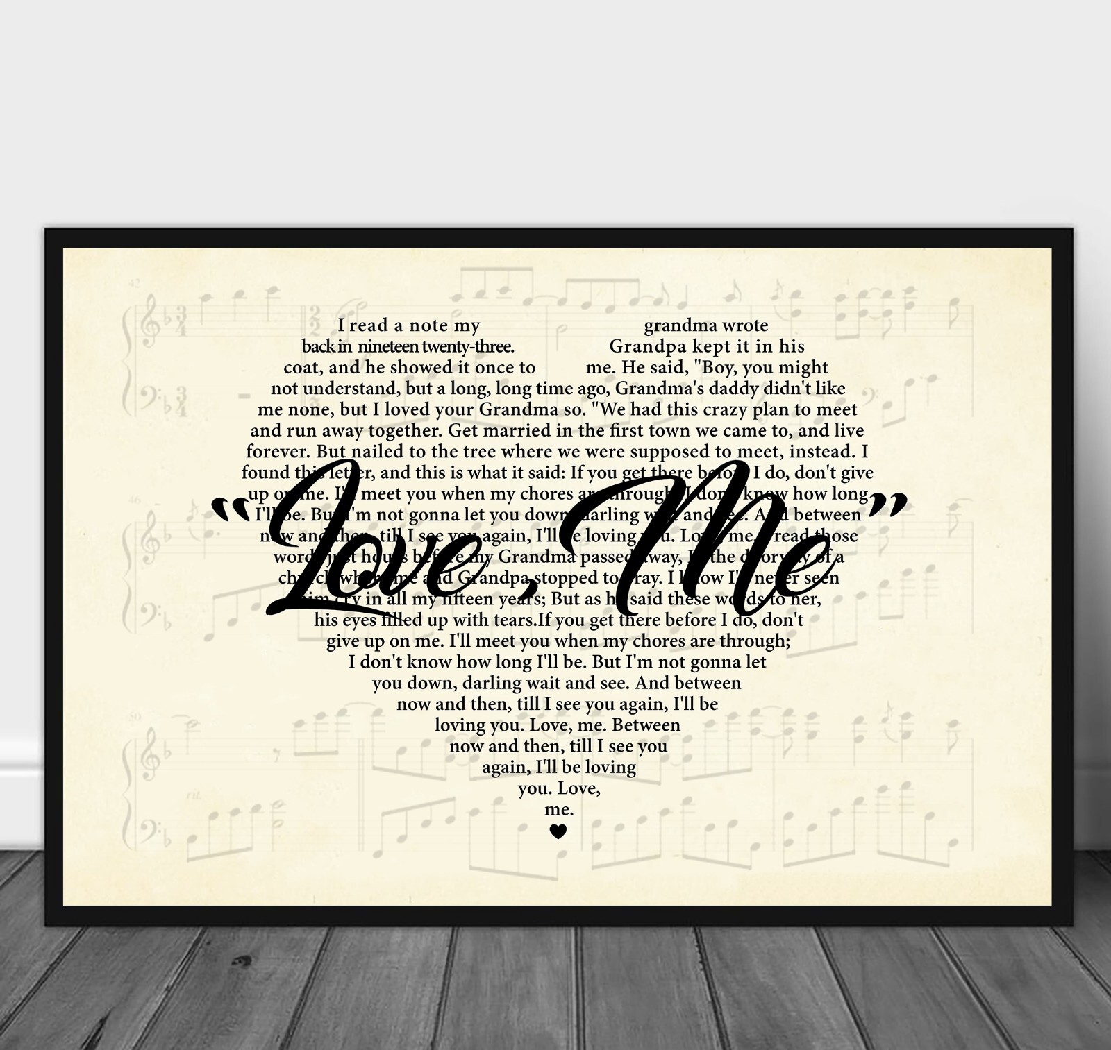 Love, Me Collin Raye Lyrics Song Vintage Poster, Love, Me Song Lyrics