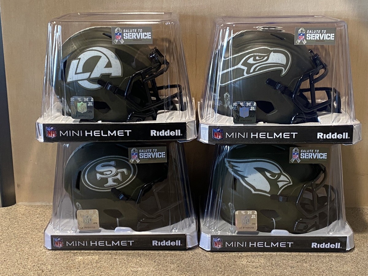 2022 Salute To Service NFL Riddell Speed Mini Helmet / You