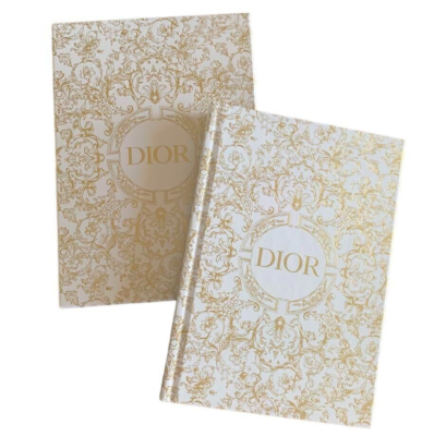 Christian Dior Notebook Authentic Holiday Christmas Shield White