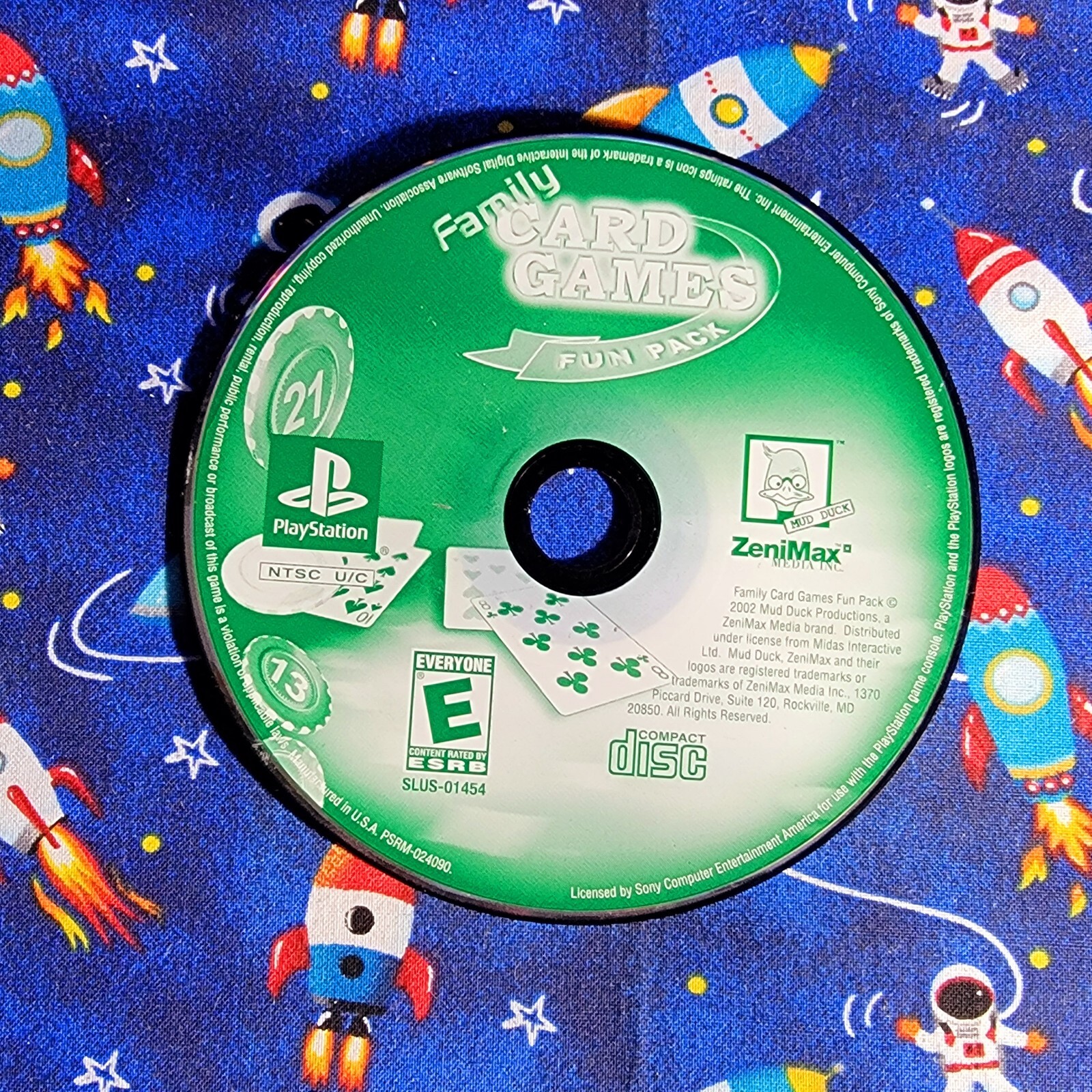 Family Card Games Fun Pack (Sony Playstation PS1) DISC ONLY FAST FREE SHIPPING-image